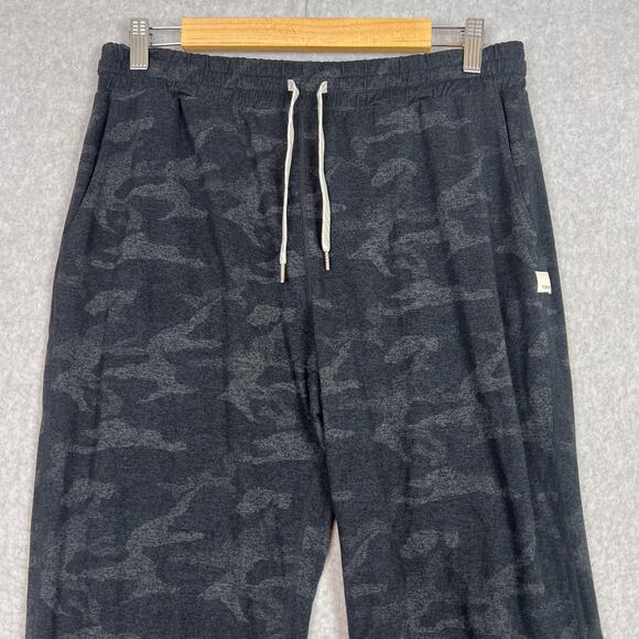 Vuori Medium Long Black Camo Performance Jogger Pockets Drawstring 4 Way Stretch - Picture 2 of 12
